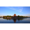 北京紫禁城角楼晚霞延时