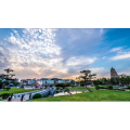 广场夕阳延时