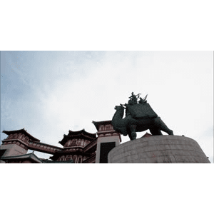 西安大唐西市日转夜延时