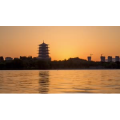 西安长安塔日出延时 (1)
