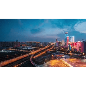 西安高新夜景延时