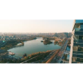 西安曲江航拍原始素材
