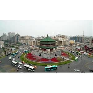 西安钟楼延时