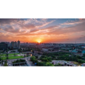 城市夕阳晚霞延时