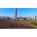 河南郑州航拍城市东城新区建筑道路