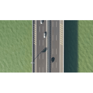 海上的高速公路航拍