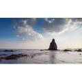 海边日落延时摄影