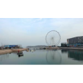 青岛城市风光海边摩天轮