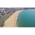 青岛金沙滩海水浴场航拍 (3)