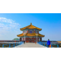 高清延时青岛标志景点栈桥回澜阁