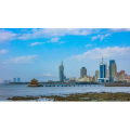 高清青岛栈桥风景区流云延时