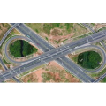 高速公路立交桥航拍延时摄影