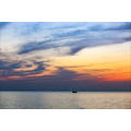 海上晚霞流云延时