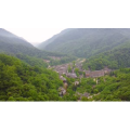 青城山后山和青城山古镇航拍