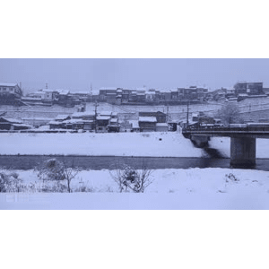 富山市八尾の雪景色_超清 4K