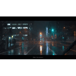 暴風雨夜【4K車載映像】東京都心部_超清 4K