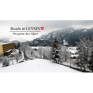 【瑞士】莱森 Leysin  雪中驾驶 - 迷人的家庭度假村Vaud Aigle_超清 4K