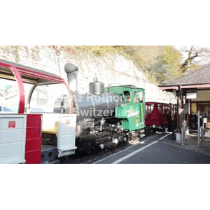 瑞士 乘坐 Brienz Rothorn Bahn 蒸汽小火车赏秋_超清 4K
