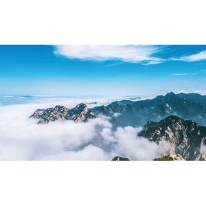 自然风景_山脉上空