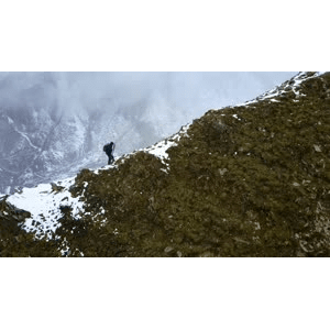 自然风景_下雪爬山