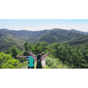 自然风景_爬山山顶景色