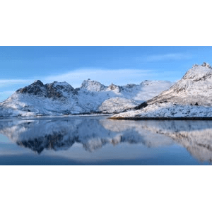 自然风景_雪山河流