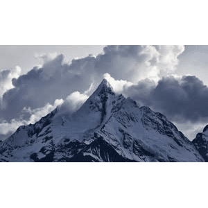 自然风景_高山白云翻滚